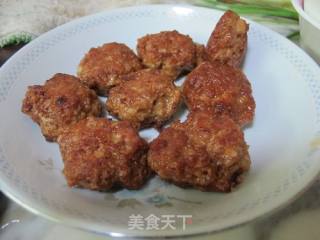 【鲁菜】南煎丸子的做法步骤：7
