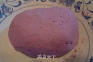 奶香紫薯馒头的做法步骤：4