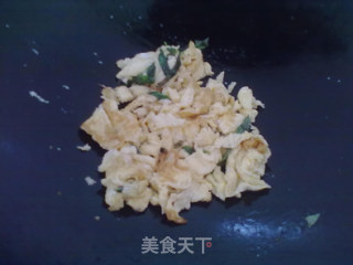 【粤菜】九层塔炒鸡蛋的做法步骤：6