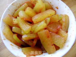 辣拌西瓜皮的做法步骤：5