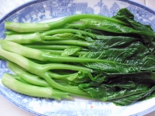 【粤菜】家常白灼芥蓝的做法步骤：4