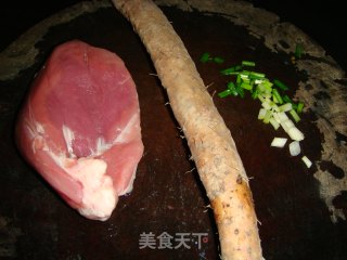 山药炒肉片的做法步骤：1