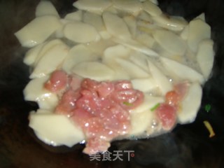 山药炒肉片的做法步骤：6