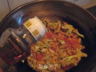 番茄菜花的做法步骤：6