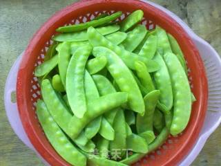 【粤菜】荷兰豆炒肉的做法步骤：2