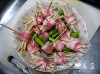 【粤菜】培根时蔬卷的做法步骤：4