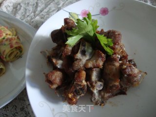 蒜香排骨-----附加鸡肉丝的做法步骤：8