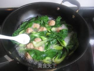 牛肉丸青菜汤的做法步骤：4
