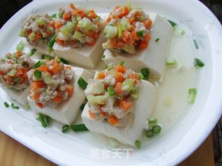 肉末蒸豆腐的做法步骤：8