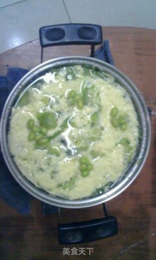 丝瓜毛豆汤的做法步骤：3
