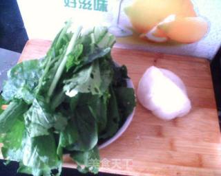 小白菜炖粉坨的做法步骤：1