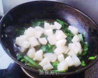 小白菜炖粉坨的做法步骤：8