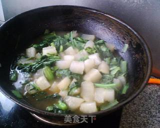 小白菜炖粉坨的做法步骤：9