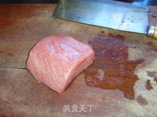 蜜汁黑胡椒猪肉脯的做法步骤：2