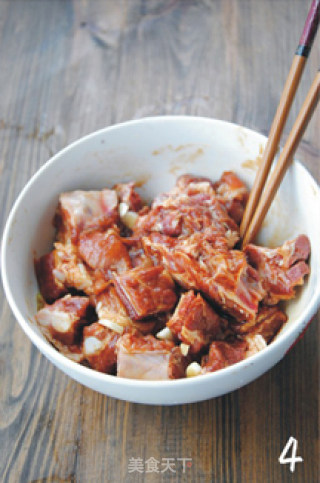 【粉蒸排骨】老少皆宜的健康吃肉法的做法步骤：4