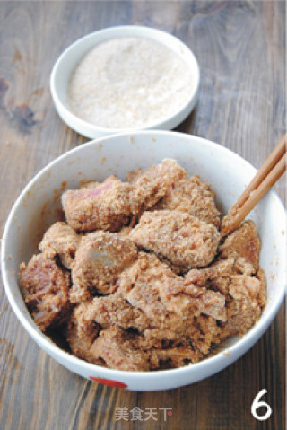 【粉蒸排骨】老少皆宜的健康吃肉法的做法步骤：6