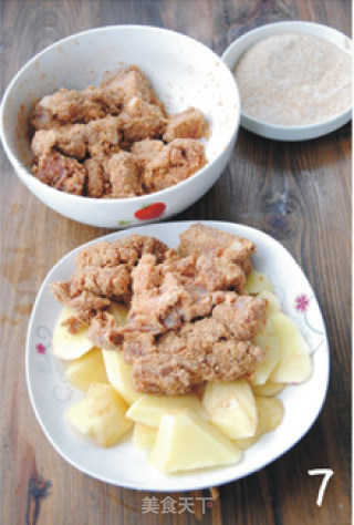 【粉蒸排骨】老少皆宜的健康吃肉法的做法步骤：7