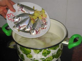 【粤菜】青鲳仔煲冬瓜汤的做法步骤：5