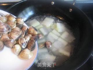 冬瓜蛤蜊汤的做法步骤：4