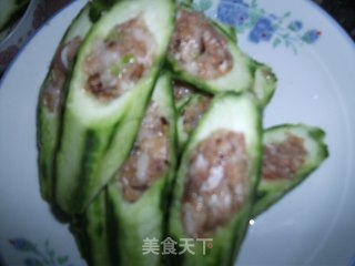 酿丝瓜的做法步骤：4