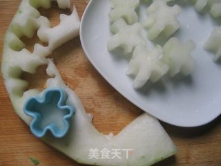 【粤菜】橙汁冬瓜片的做法步骤：2