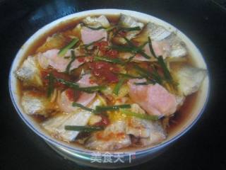 咸肉蒸带鱼的做法步骤：8