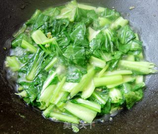 豆腐烧油菜的做法步骤：6