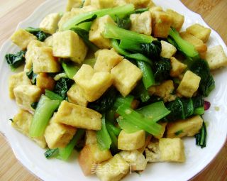 豆腐烧油菜的做法步骤：8