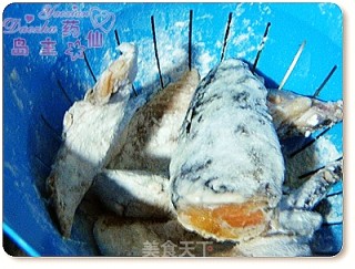 【八大菜系之粤菜】惹味姜葱煎焗三文鱼头的做法步骤：3
