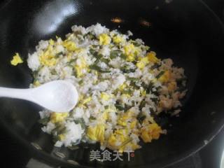 海带蛋炒饭的做法步骤：6