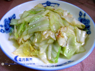 清炒包菜的做法步骤：5