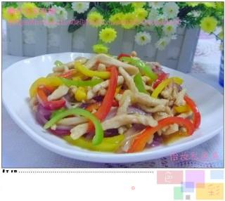 【粤菜】鲍汁五彩鸡柳的做法步骤：11