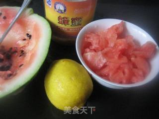 西瓜柠檬汁的做法步骤：1