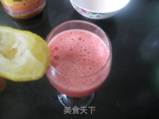 西瓜柠檬汁的做法步骤：4
