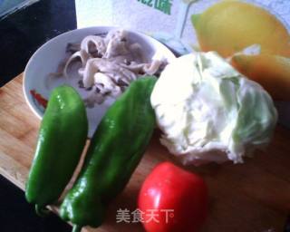 鲜蘑圆白菜的做法步骤：1