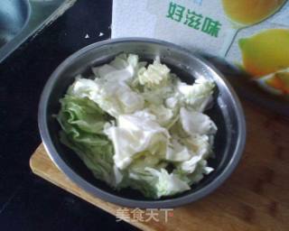 鲜蘑圆白菜的做法步骤：2