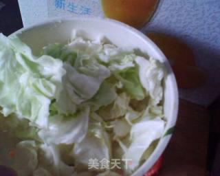 鲜蘑圆白菜的做法步骤：3