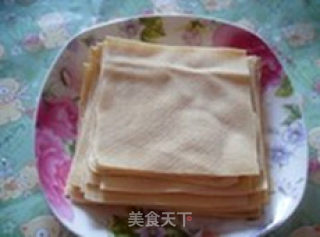 平底锅版的蔬菜豆皮卷的做法步骤：1