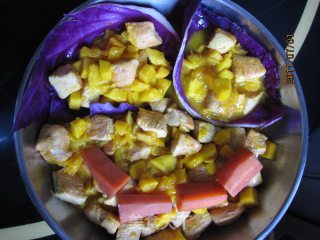 甜甜的芒果鸡肉——上午跟朋友去溜冰，中午做个好菜补充能量的做法步骤：5