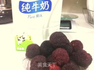 杨梅冻奶&杨梅牛乳汁的做法步骤：1