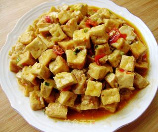 辣炒豆腐泡的做法步骤：7