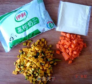 电饭锅版芝士香浓南瓜汤的做法步骤：1