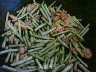 豆角炒肉片的做法步骤：4