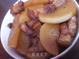 五花肉炖白萝卜的做法步骤：10