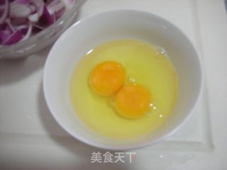 家常-洋葱炒蛋的做法步骤：3