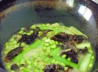 【闽菜】丝瓜毛豆炒木耳的做法步骤：9