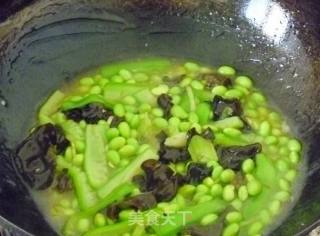 【闽菜】丝瓜毛豆炒木耳的做法步骤：10