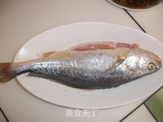 【闽菜】：金玉满堂(蒸红姑鱼)的做法步骤：1