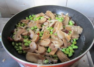 花菇青豆滑肉丝的做法步骤：10