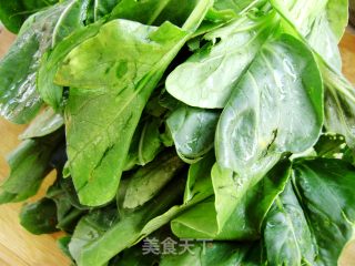 海米油菜的做法步骤：1
